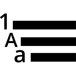symbole d'outil de texte Icône