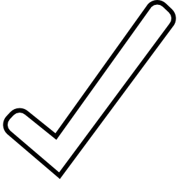 esquema del símbolo de verificación icono