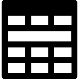 grille de rectangles Icône