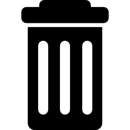 Trash container icon