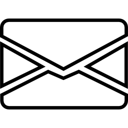 contour d'enveloppe fermée par e-mail Icône