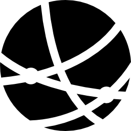 cirkel met lijnen en stippen icoon