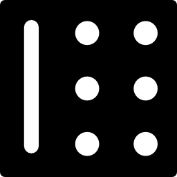 sei pezzi del domino icona