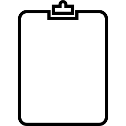 Clipboard outline icon
