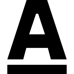 podkreślony symbol interfejsu opcji tekstu ikona