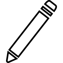 Edit interface symbol of pencil outline icon