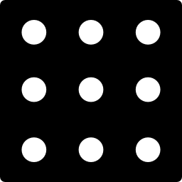 nove punti in un quadrato icona