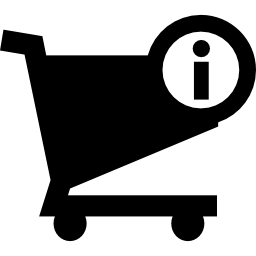 pulsante dell'interfaccia informazioni carrello icona