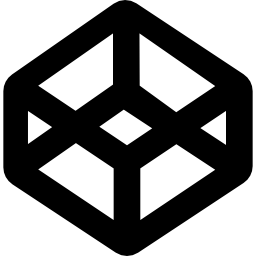 forma delineada 3d icono