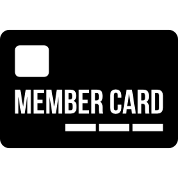 Restaurant membership card tool icon