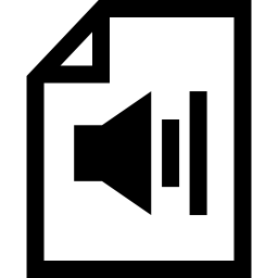 Sound on file interface symbol icon