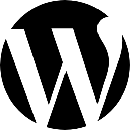 wordpress kreisförmiges logo icon