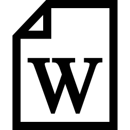 archivo de word icono