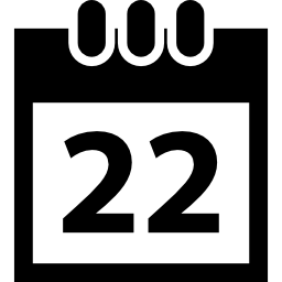 símbolo de calendario diario icono