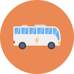 Электрический автобус иконка