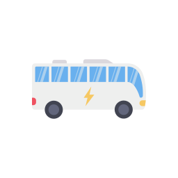 Electric bus icon