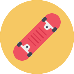 Skate board icon