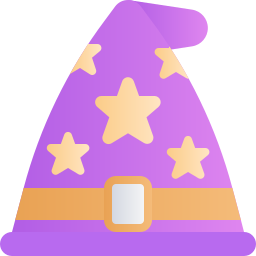 sombrero de mago icono