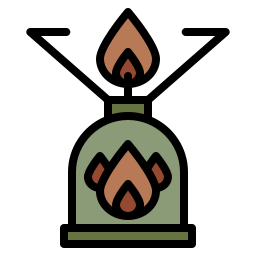gás de acampamento Ícone