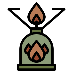 Camping gas icon