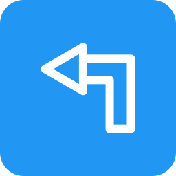 Turn left icon