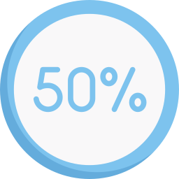 50 percent icon