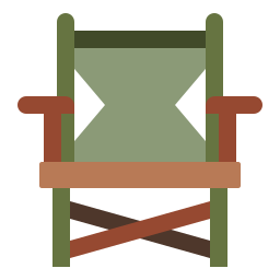 cadeira de acampamento Ícone