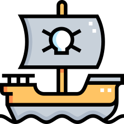 Pirate ship icon