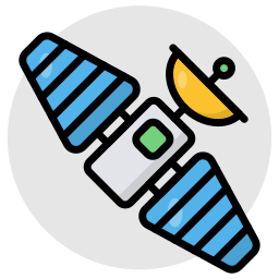 Space satellite icon