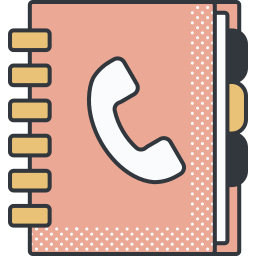 Phone book icon