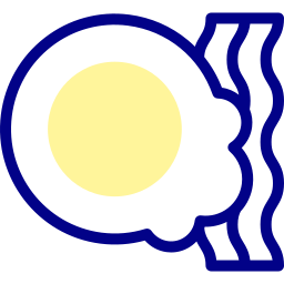 Яйцо и бекон иконка