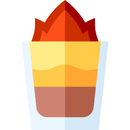 cocktail de feu Icône