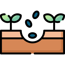 Sowing seeds icon