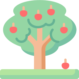 árbol de manzana icono