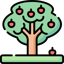 árbol de manzana icono