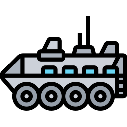 vehículo anfibio icono