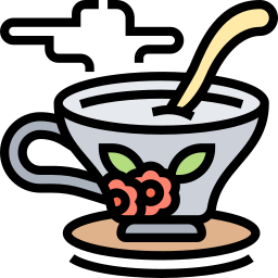 tè al latte icona