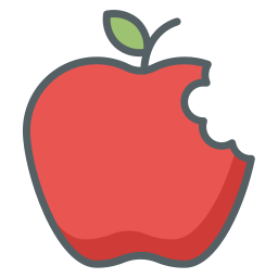 Apple bite icon