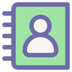 Phone book icon