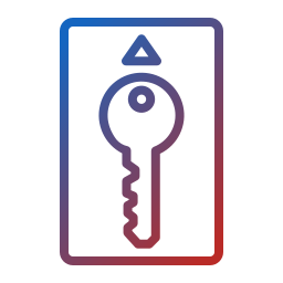klucz hotelowy ikona