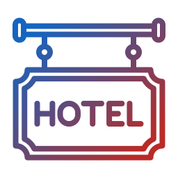 Hotel sign icon