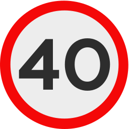 Speed limit icon