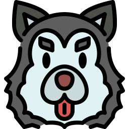 Siberian husky icon