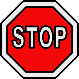 segnale di stop icona