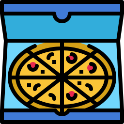 boîte à pizzas Icône