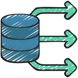 Data transformation icon