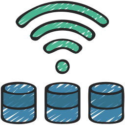Wireless database icon