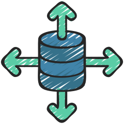 transferencia de datos icono