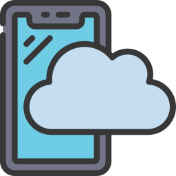 Mobile cloud icon