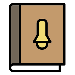 Book arrangement icon
